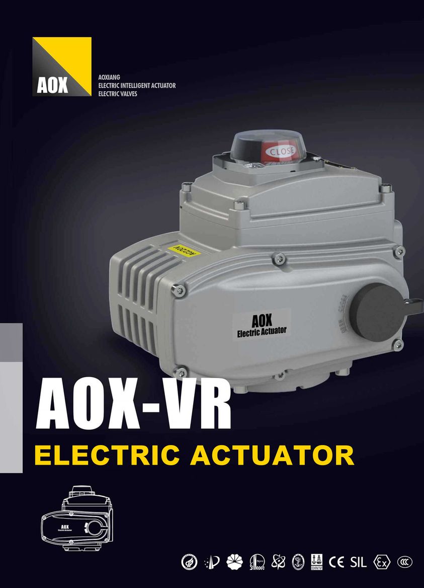 Quae sunt commoda actuatorum electrica AOX-VR?